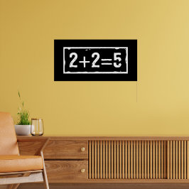 2 plus 2 gleich 5 poster