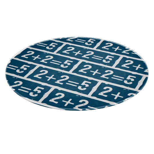 2 plus 2 gleich 5 schneidebrett (Ecke)