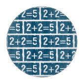 2 plus 2 gleich 5 schneidebrett (Vorderseite)