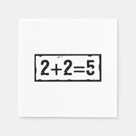 2 plus 2 gleich 5 serviette