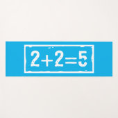 2 plus 2 gleich 5 yogamatte (Vorderseite (Horizontal))