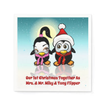 2 Polar Love Birds feiern Weihnachten