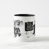 2 Polizeicartoons Tasse (Zentrum)