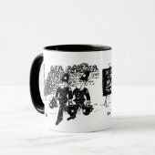 2 Polizeicartoons Tasse (Vorderseite Links)