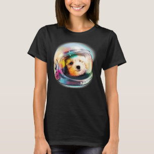 2 Poodle Welpe im Astronauten Helm Space Galaxy Do T-Shirt