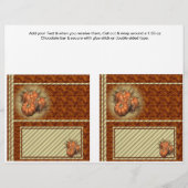 2 Pumpkin Fall Custom Hersheys Candy Bar Wrappers Flyer (Vorne)