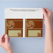 2 Pumpkin Fall Custom Hersheys Candy Bar Wrappers Flyer (Hand)