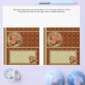 2 Pumpkin Fall Custom Hersheys Candy Bar Wrappers Flyer (Einzeln)