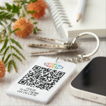 2 QR Codes Generator & Business Logo Werbung Schlüsselanhänger<br><div class="desc">Teilen Sie eine beliebige Website mit einem stilvollen QR-Code und Logo-rechteckigen Acryl-Schlüsselanhänger. Um Ihren eigenen QR-Code mit dem Generator zu erstellen, geben Sie einfach die URL der Website in die Vorlage ein. Alle Formulierungen sind einfach zu personalisieren oder zu löschen, und mit dem Zazzle Design Tool lassen sich die Farben,...</div>