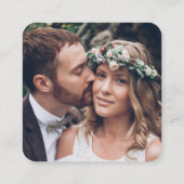 2 QR Codes Hochzeiten Website & UAWG Square Foto Begleitkarte (Rückseite)