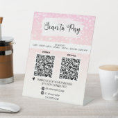 *~* 2 QR-ZAHLUNG - Tablette Pastel   Sockelschild (In SItu)