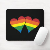 2 Rainbow Hearts Mousepad (Mit Mouse)