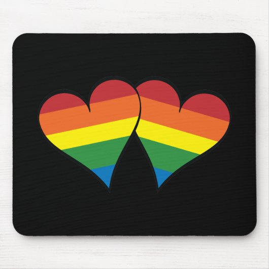 2 Rainbow Hearts Mousepad (Vorne)