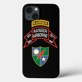 2. Ranger BN, 75. INF, altmodischer Bildlauf mit T Case-Mate iPhone Hülle