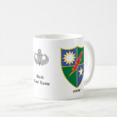 2. Ranger BN, altmodischer Scroll & Tab, Kampfspru Kaffeetasse (VorderseiteRechts)