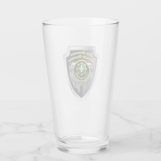 2. Räucherregiment-Schildkrötenschliff-Cup Glas (Rückseite)