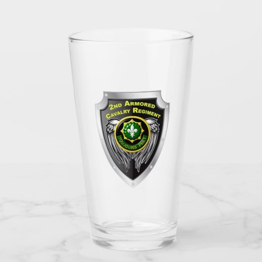 2. Räucherregiment-Schildkrötenschliff-Cup Glas (Vorderseite)