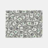 $2 Rechnung Geld Hintergrund Fleecedecke (Vorderseite (Horizontal))
