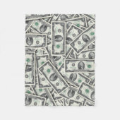 $2 Rechnung Geld Hintergrund Fleecedecke (Vorderseite)