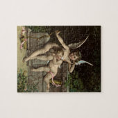 2 retro Amor-Sitzende Puzzle (Horizontal)