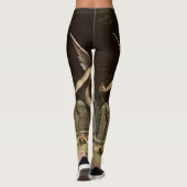 2 retro Amoren, die Leggings sitzen (Rückseite)