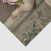 2 Retro-Cupiden sitzen auch Seidenpapier (Detail)