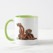2 Rhodesian Ridgebacks Tasse (Links)