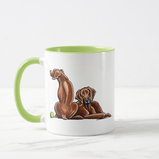 2 Rhodesian Ridgebacks Tasse (Links)