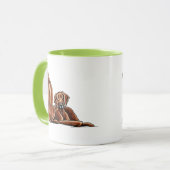 2 Rhodesian Ridgebacks Tasse (Vorderseite Links)