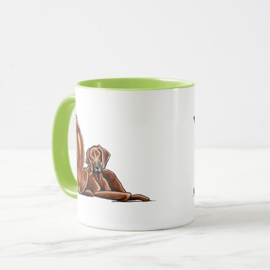 2 Rhodesian Ridgebacks Tasse (Vorderseite Links)