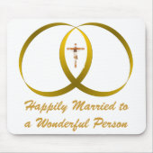 2 Ringe & JESUS, Mousepad (Vorne)
