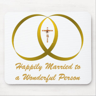 2 Ringe & JESUS, Mousepad