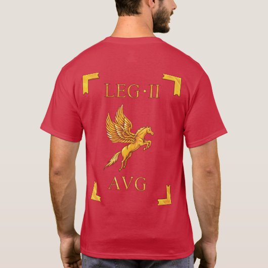 2 römischer Legio II Augusta Vexillum T - Shirt (Rückseite)