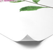 2 rosa Foxhandschuhe Blume blühen Poster (Ecke)