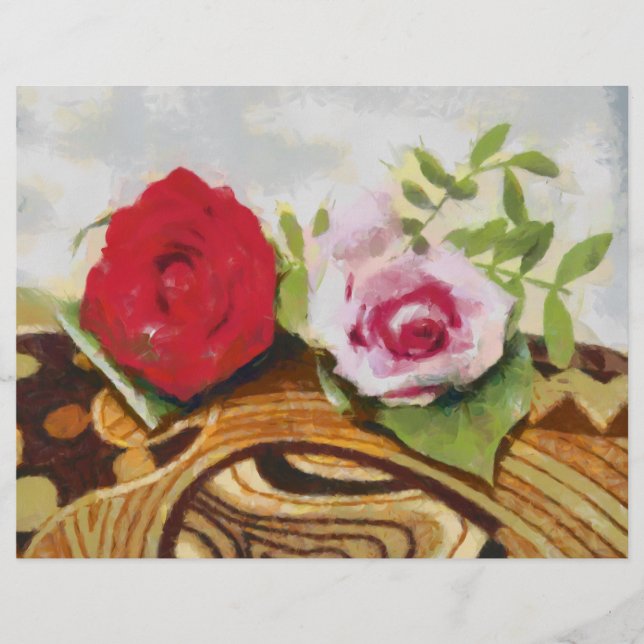 2 Rose Malerei (Vorderseite)
