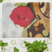 2 Rose Malerei Handtuch (Gefaltet)