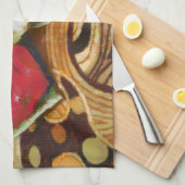 2 Rose Malerei Handtuch (Viertel Falte)