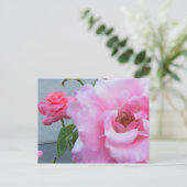 2 Rose Postkarte (Stehend Vorderseite)