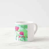 2 rote Blume Espressotasse (Vorderseite Rechts)