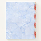 2 Rote Herzen vereint Wiederholungsmuster Notizblock (Rückseite)