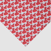 2 Rotes Papier Hört in einem sich wiederholenden M (Ausschnitt)