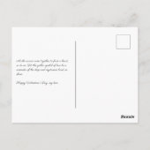 2 Rotes und gotisches Herz Postkarte (Rückseite)