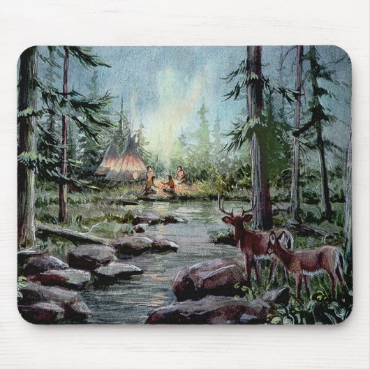 2 ROTWILD-UHR durch SHARON SHARPE Mousepad (Vorne)