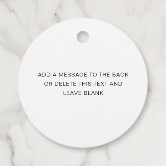 2" Round-Tag-Druck Geschenkanhänger (Rückseite)