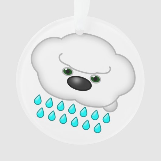 2 Ruhende Hundewolken - reversibel Ornament (Vorderseite)