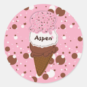 2-RUNDE-STICKER AUS neapolitanischem Strohkon Runder Aufkleber