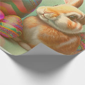 2 Sammlung von Osterhasen und Eiern Geschenkpapier (Ecke)