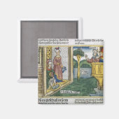2 Samuel 11 1-5 David sieht Bathsheba Baden, von Magnet (Vorderseite/Rückseite)