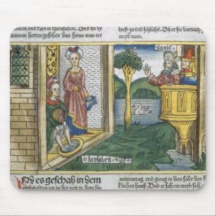 2 Samuel 11 1-5 David sieht Bathsheba, von zu Mousepad