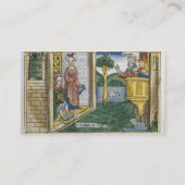 2 Samuel 11 1-5 David sieht Bathsheba, von zu Visitenkarte (Rückseite)